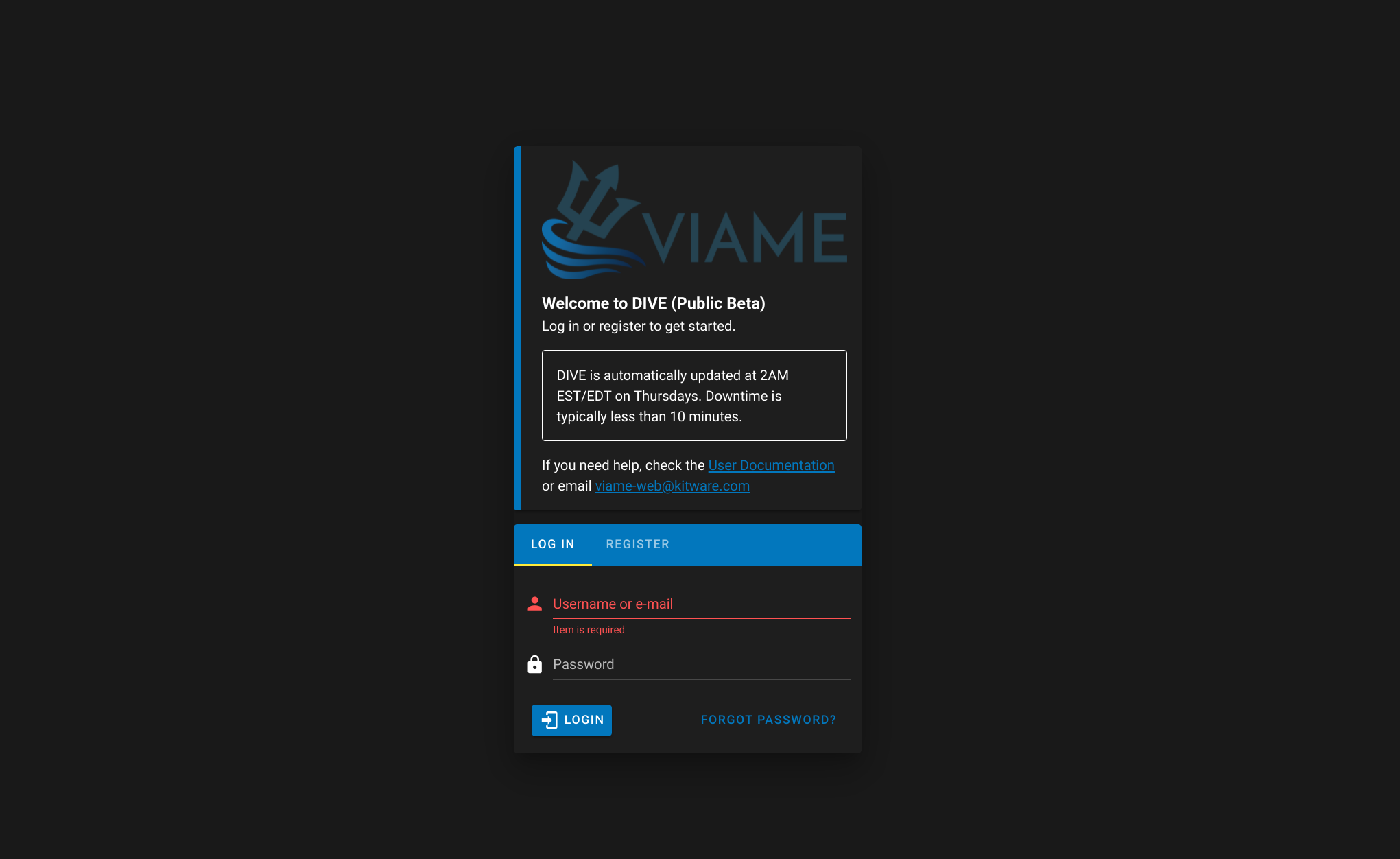 Login Page