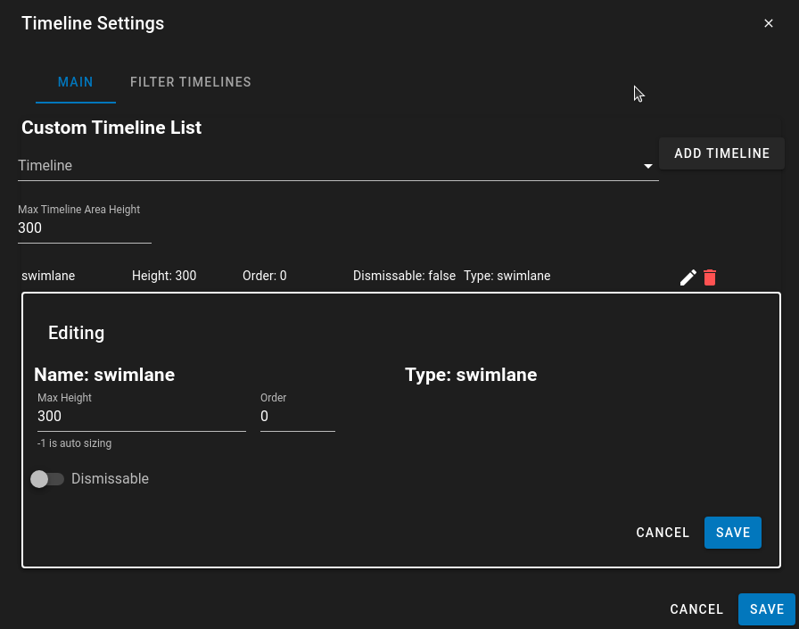 Editing Configuration